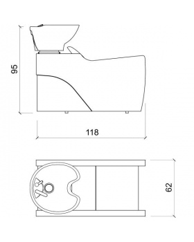 Мойка парикмахерская "FLATIRON 1P"