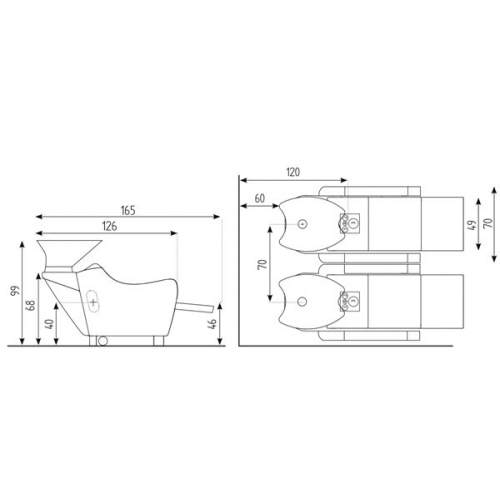 Мойка парикмахерская "WEN OPTIMA - RELAX ELECTRIC FOOTREST"