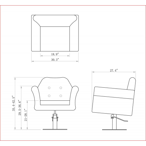 Кресло "Otto парикмахерское