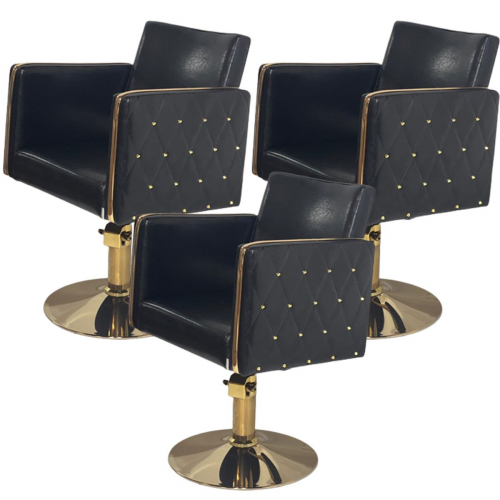 Парикмахерский комплект кресел "Голдиум Блэк З"