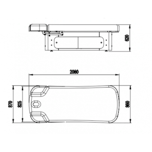 Массажная кушетка "HZ-3381B-3"