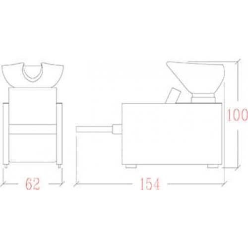 Мойка парикмахерская "KUBIK MASSAGE FLAT"