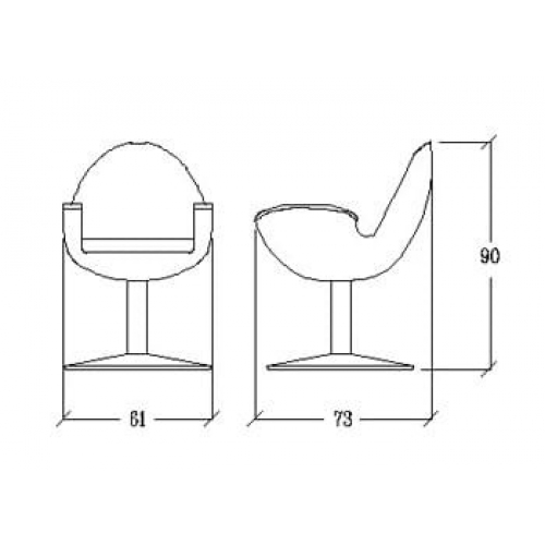 Кресло парикмахерское "MIRO"
