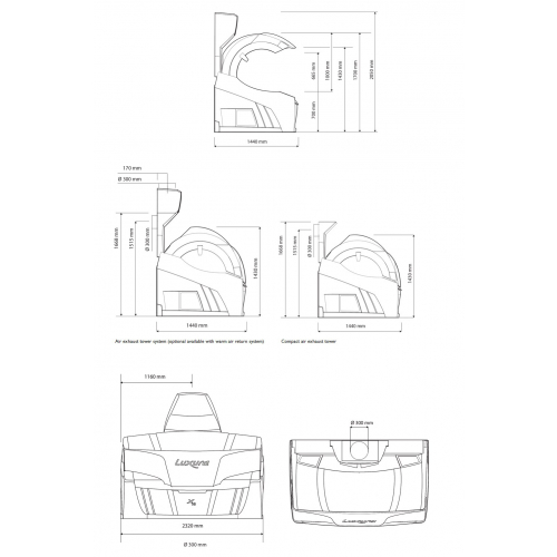 Горизонтальный солярий "Luxura X10 46 SLI INTENSIVE"
