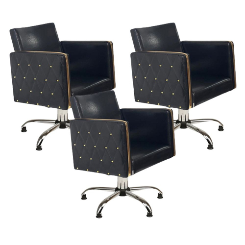 Парикмахерское кресло "Голдиум Блэк П"