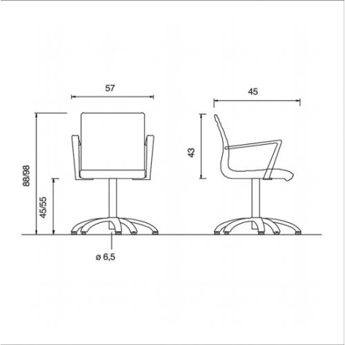 Кресло парикмахерское "Aluotis Dieci"