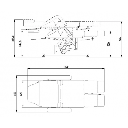 Педикюрное кресло "HZ-3673AS" 1 мотор