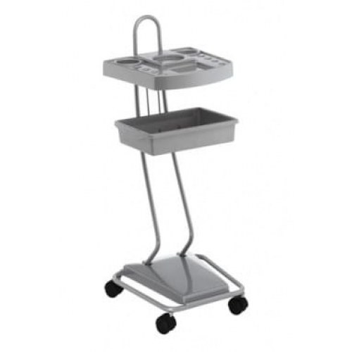 Парикмахерская тележка "Практик Браш" (серебро, черный)