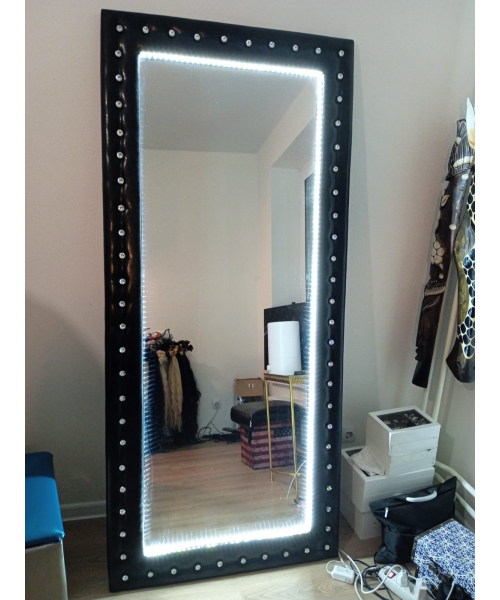 Парикмахерское зеркало "Гламур" с подсветкой